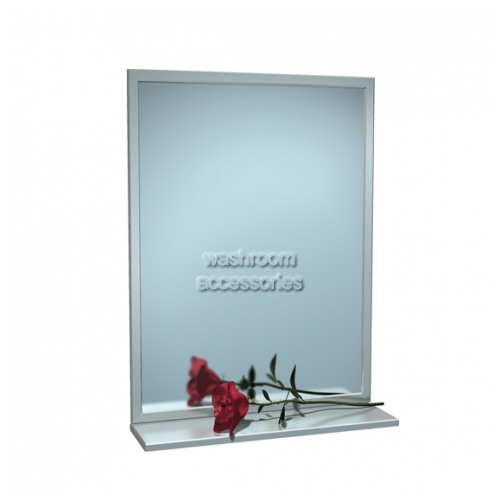 0605V Interlock Glass Mirror with Shelf and Vinyl Backing