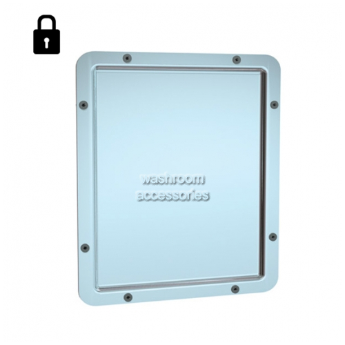 104 Stainless Steel Mirror with Frame, Front Mounting