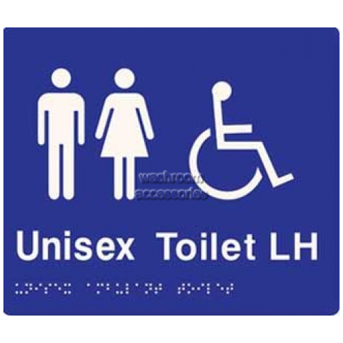 View ML96222 Braille Sign, Unisex Accessible Toilet LH Transfer details.
