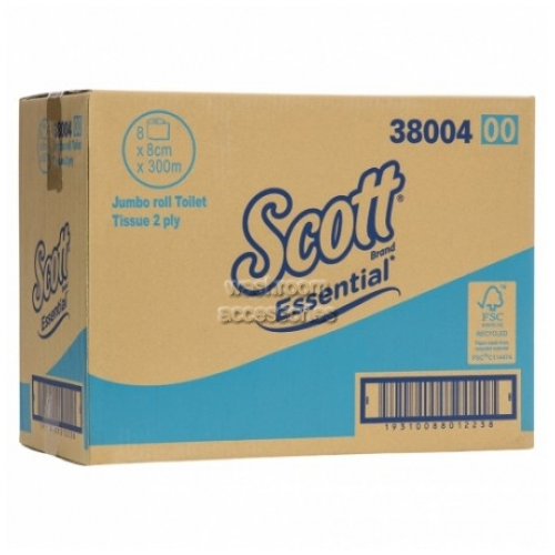 38004 Scott Jumbo Roll Toilet Tissue 300m