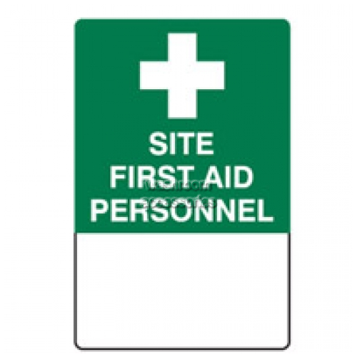View Site First Aid Personnel Sign details.