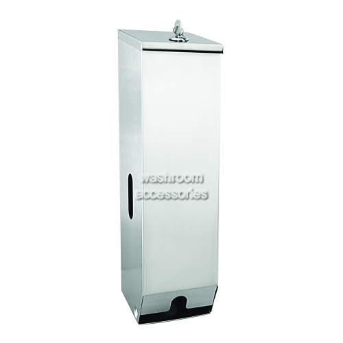 View D-313/SS Triple Toilet Roll Dispenser details.