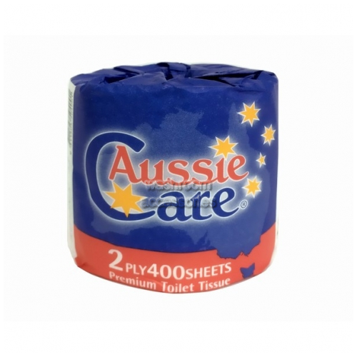 AU-400 Toilet Rolls 400 Sheet Wrapped 2 Ply
