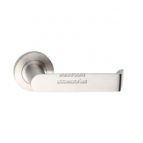 L21 Door Handle Round Rose Pair