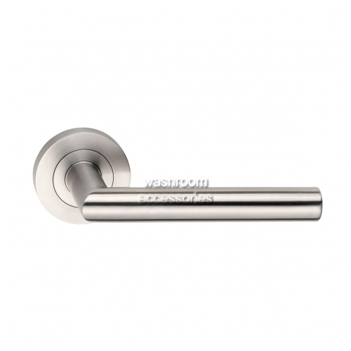 View L80 Door Handle Pair Round Rose details.