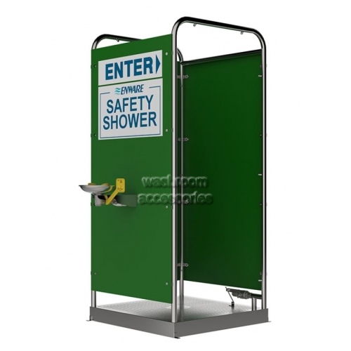 View Platform Shower and Eye Face Wash, Multi 16 Spray, 3 Side Panels details.