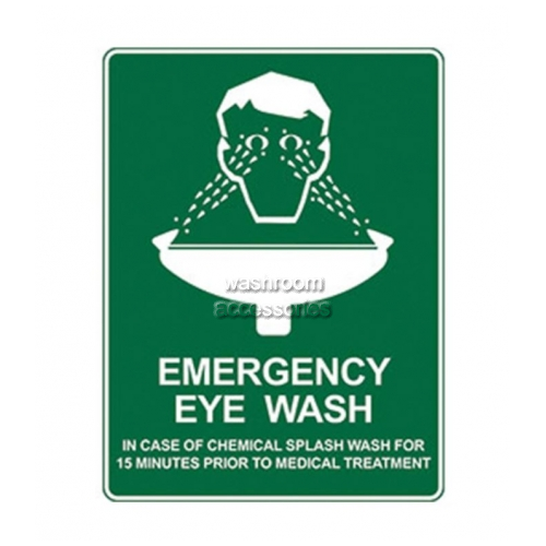 View Eye Wash Sign details.