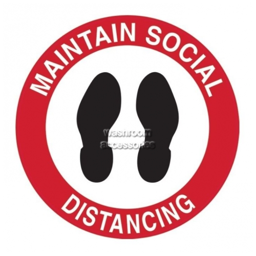 View Maintain Social Distancing with Footprint Picto details.