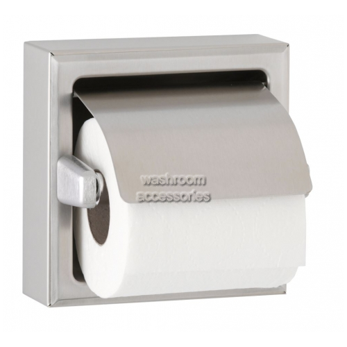 View B66997 Single Toilet Roll Dispenser with Hood details.