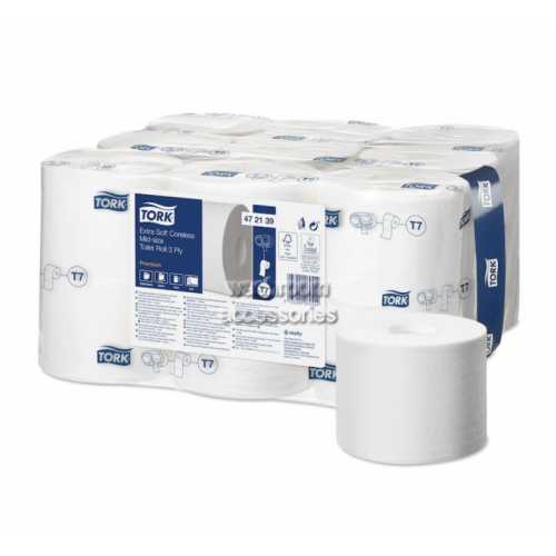 View Extra Soft Coreless Mid-Size Toilet Roll 550 sheets details.
