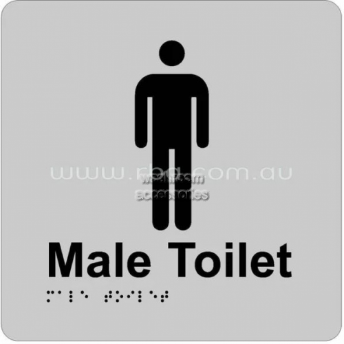 Braille Sign RBA4330 Male Toilet