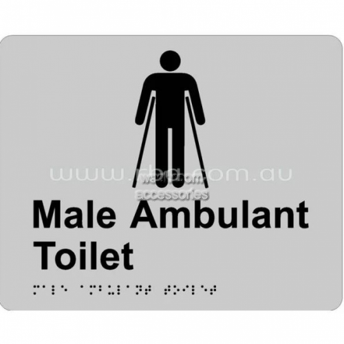 Braille Sign RBA4330 Male Ambulant Toilet