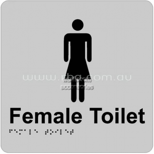 View Braille Sign RBA4330 Female Toilet details.