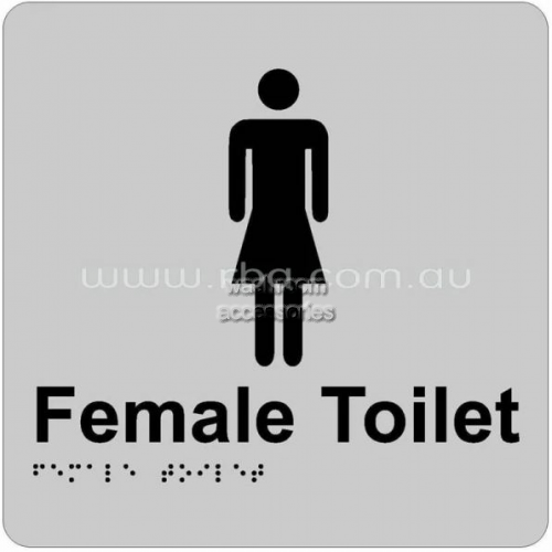 Braille Sign RBA4330 Female Toilet