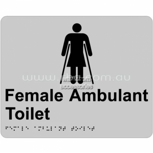 Braille Sign RBA4330 Female Ambulant Toilet