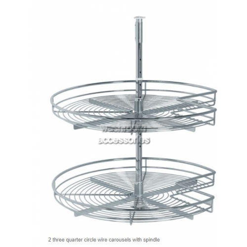 View Wire Storage Carousel Rack 270 Degree details.