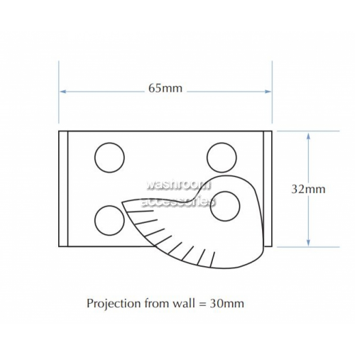 Bradley 995 995 Mop And Broom Holder Washroom Accessories