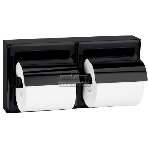 5126-MB Double Toilet Roll Holder with Hoods