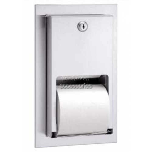 View 5412 Double Toilet Roll Dispenser Recessed Lockable details.