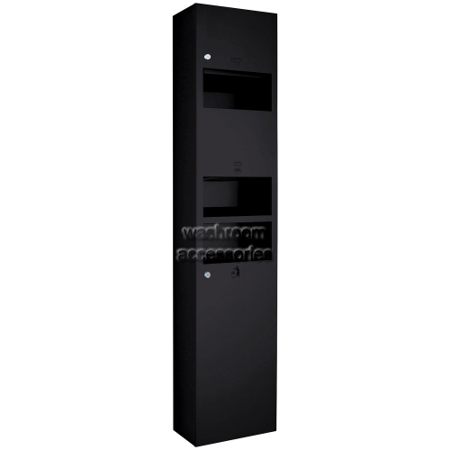 2847A 3-In-1 Unit Towel Dispenser Hand Dryer Waste Bin 30L