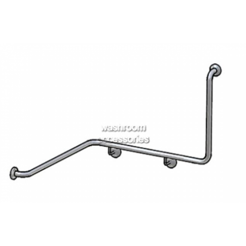 832 Corner Toilet Grab Rail 90 Degree Left Hand