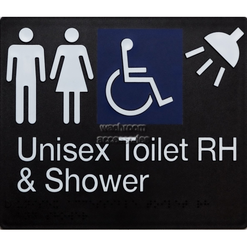 View MFDTS/RH-BLACK Unisex Toilet RH and Shower details.