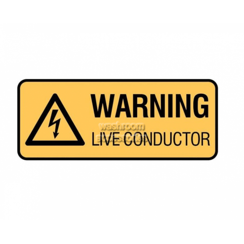 View Warning Sign Warning Live Conductor, Self Adhesive - LAST STOCK details.