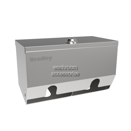 54412 Double Toilet Roll Dispenser Lockable