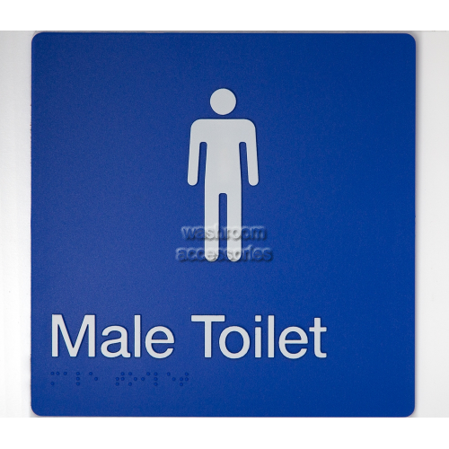 View MT Male Toilet Sign Braille details.