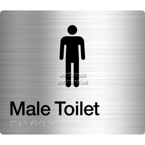 View MT Male Toilet Sign Braille details.
