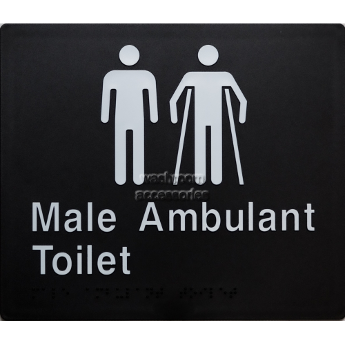 View MMAT Male Toilet and Male Ambulant Toilet Sign Braille details.