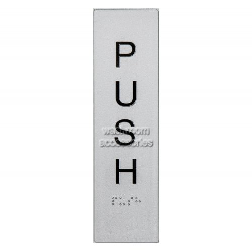 View Vertical Push Entry Sign Braille details.