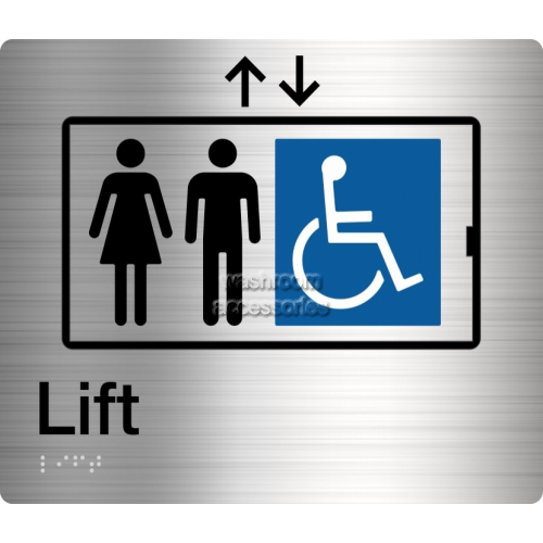 Best Buy Liftss Accessible Lift Sign Braille Washroom Accessories