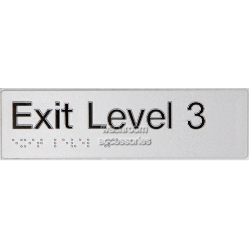 View EL3 Exit Sign Level 3 Braille details.