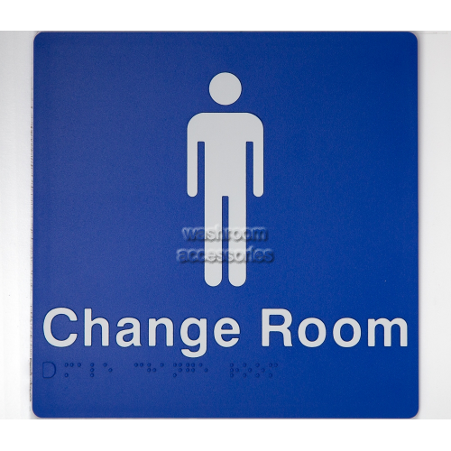View MCR Male Change Room Sign Braille details.