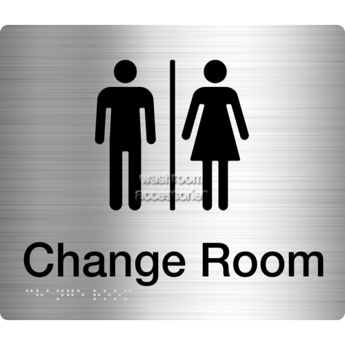 View MFCR Unisex Change Room Sign Braille  details.