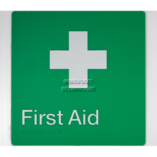 View FA First Aid Sign Braille details.