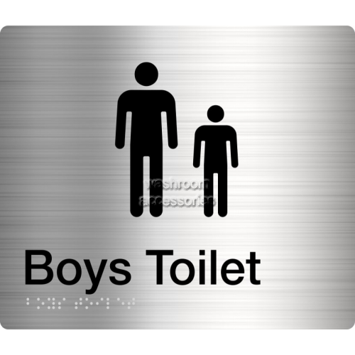 View BT Boys Toilet Sign Braille details.