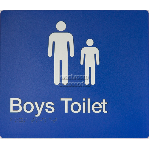 Boys Toilet Sign Braille