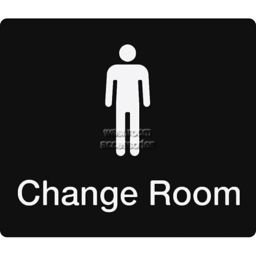 View MC Male Change Room Sign Braille details.