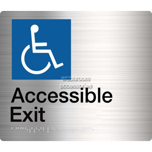 View Accessible Exit Sign Braille details.