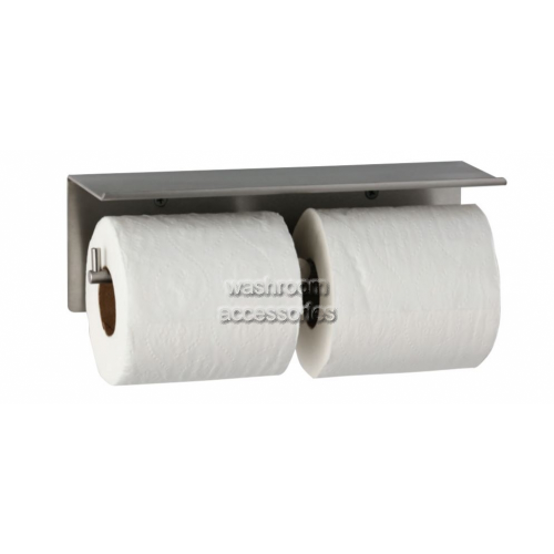 View B540 Double Toilet Roll Holder and Shelf details.