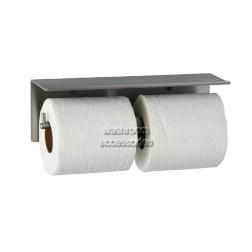 B540 Double Toilet Roll Holder and Shelf