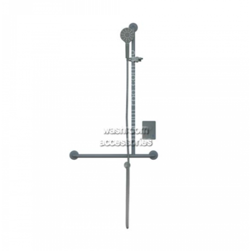 View RBA4110-950 5 Star Shower T-Rail Kit and Mixer, Right Hand details.