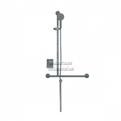 View RBA4110-951 5 Star Shower T-Rail Kit and Mixer, Left Hand details.