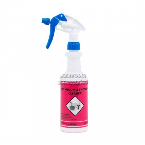 Colour Coded Bottle and Trigger Bathroom Cleaner