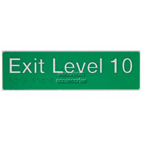 View EL10 Exit Sign Level 10 Braille details.