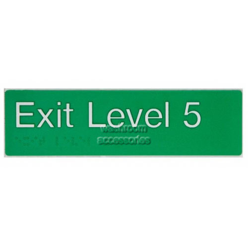 View EL5 Exit Sign Level 5 Braille details.