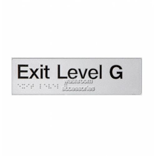 EG Exit Sign Ground Floor Braille