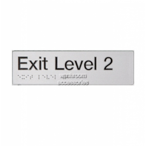 EL2 Exit Sign Level 2 Braille